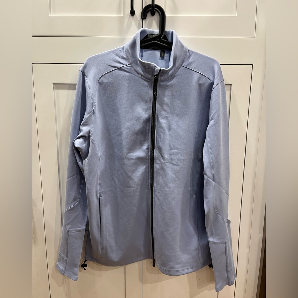 NWT Greyson Golf Sequoia Heron Light Blue Men's Jacket Medium Full Zip